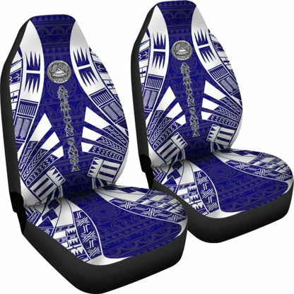 American Samoa Car Seat Covers - American Samoa Seal Polynesian Tattoo Flag - 9 174914 - YourCarButBetter