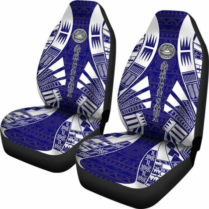 American Samoa Car Seat Covers - American Samoa Seal Polynesian Tattoo Flag - 9 174914 - YourCarButBetter