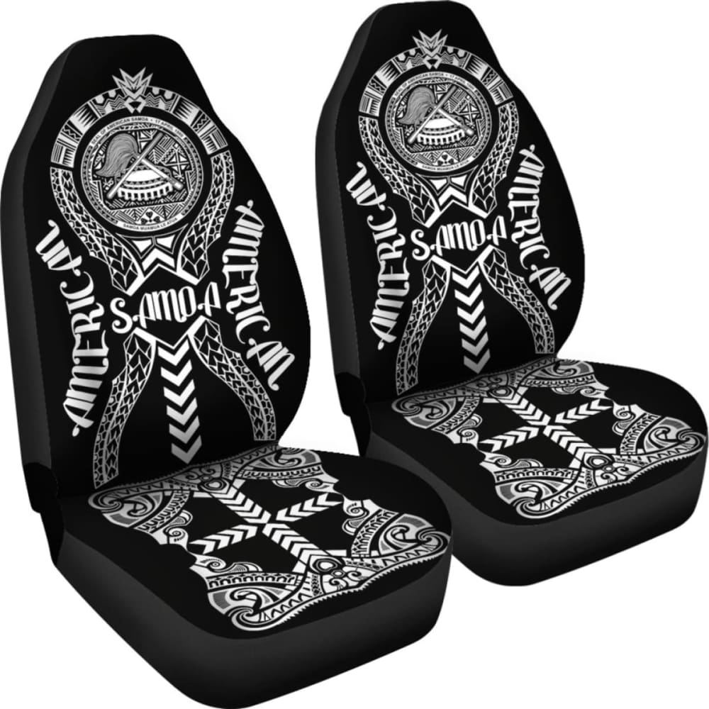 American Samoa Car Seat Covers - American Samoa Seal Polynesian Tribal - 105905 - YourCarButBetter