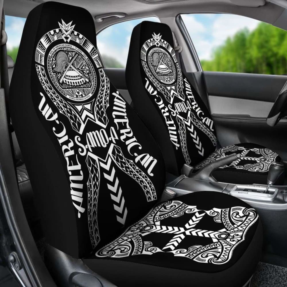 American Samoa Car Seat Covers - American Samoa Seal Polynesian Tribal - 105905 - YourCarButBetter