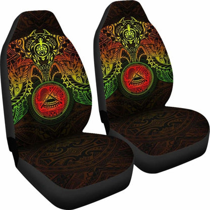 American Samoa Car Seat Covers - American Samoa Seal Reggae Turtle Manta Ray - Amazing 091114 - YourCarButBetter