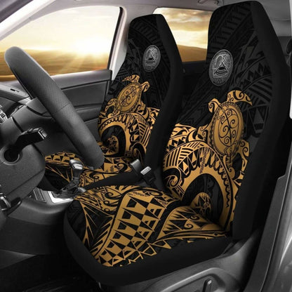American Samoa Car Seat Covers - American Samoa Seal Turtle (Golden) - Amazing 091114 - YourCarButBetter