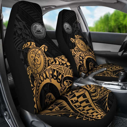 American Samoa Car Seat Covers - American Samoa Seal Turtle (Golden) - Amazing 091114 - YourCarButBetter