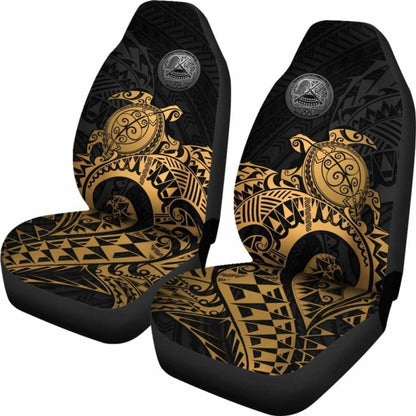 American Samoa Car Seat Covers - American Samoa Seal Turtle (Golden) - Amazing 091114 - YourCarButBetter