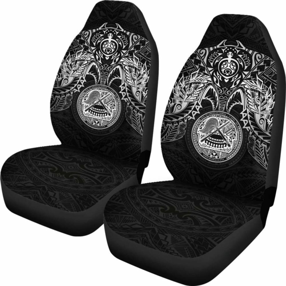 American Samoa Car Seat Covers - American Samoa Seal White Turtle Manta Ray - Amazing 091114 - YourCarButBetter