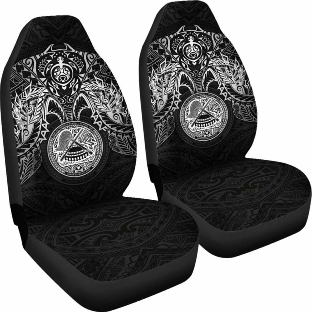 American Samoa Car Seat Covers - American Samoa Seal White Turtle Manta Ray - Amazing 091114 - YourCarButBetter