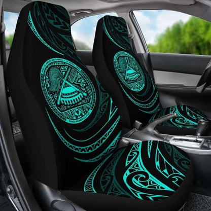 American Samoa Car Seat Covers - Turquoise - Frida Style - 105905 - YourCarButBetter