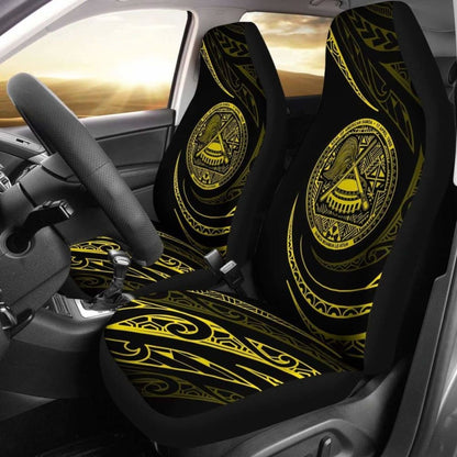 American Samoa Car Seat Covers - Yellow - Frida Style - 105905 - YourCarButBetter
