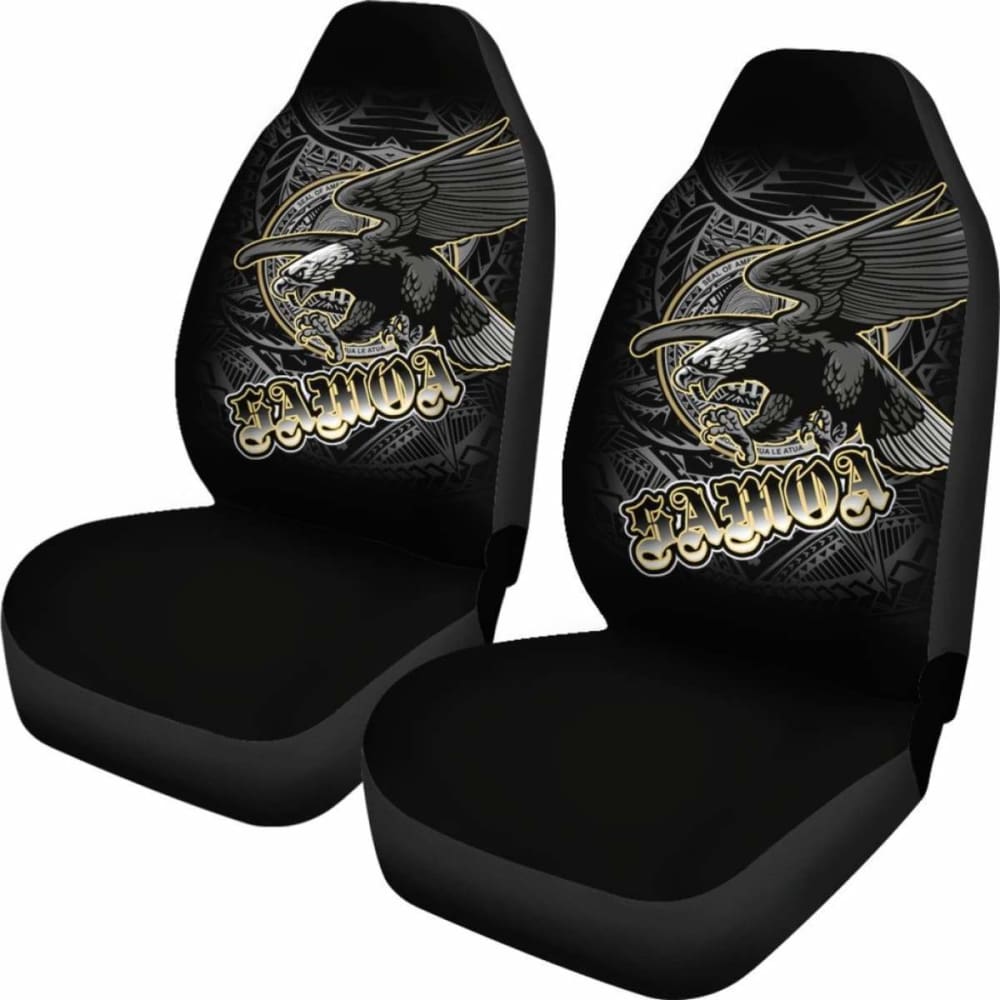 American Samoa Eagle Car Seat Covers - American Samoa Seal - 110424 - YourCarButBetter