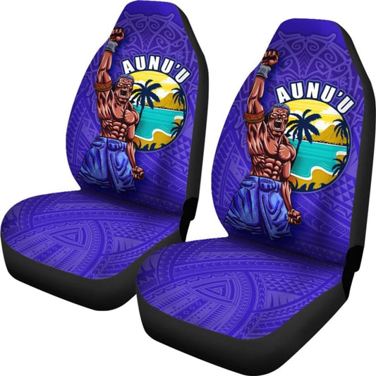 American Samoa Polynesian Car Seat Covers - Aunu’U Island - 093223 - YourCarButBetter