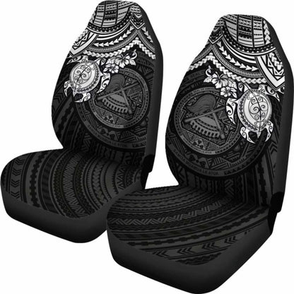 American Samoa Polynesian Car Seat Covers - Black Turtle - Amazing 091114 - YourCarButBetter