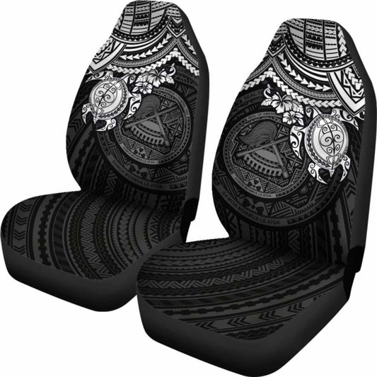 American Samoa Polynesian Car Seat Covers - Black Turtle - Amazing 091114 - YourCarButBetter