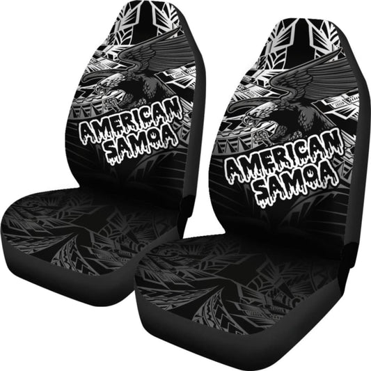 American Samoa Polynesian Car Seat Covers - Eagle Tribal Pattern - 110424 - YourCarButBetter