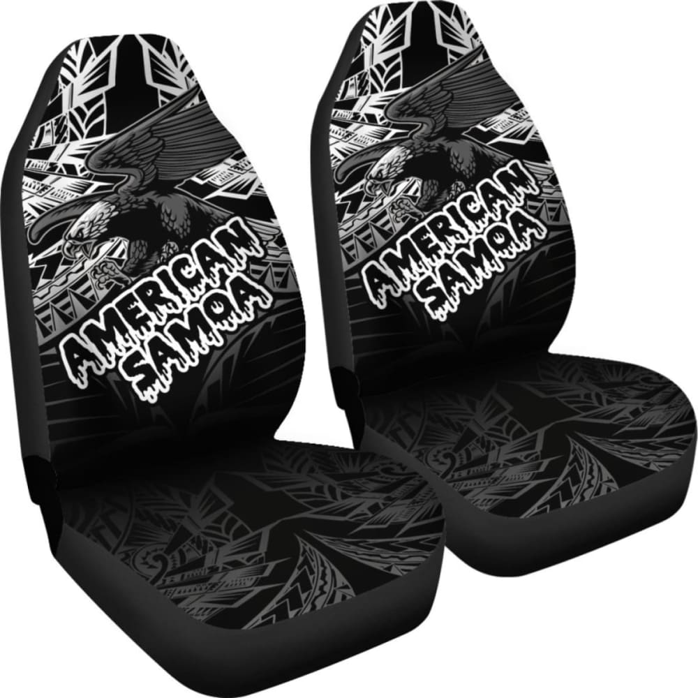 American Samoa Polynesian Car Seat Covers - Eagle Tribal Pattern - 110424 - YourCarButBetter