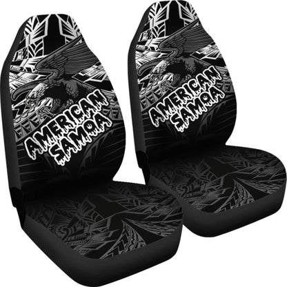 American Samoa Polynesian Car Seat Covers - Eagle Tribal Pattern - 110424 - YourCarButBetter