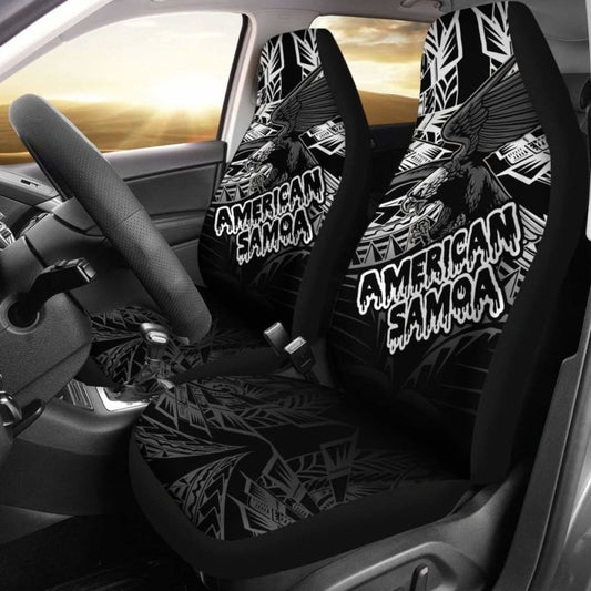 American Samoa Polynesian Car Seat Covers - Eagle Tribal Pattern - 110424 - YourCarButBetter