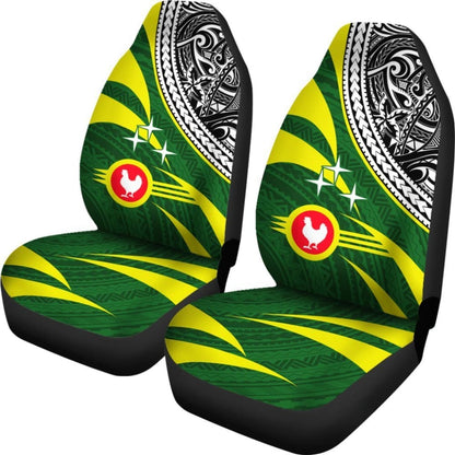 American Samoa Polynesian Car Seat Covers - Manu’A Floral Pattern - 093223 - YourCarButBetter