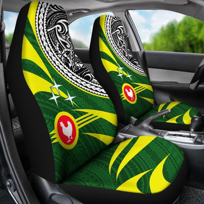 American Samoa Polynesian Car Seat Covers - Manu’A Floral Pattern - 093223 - YourCarButBetter