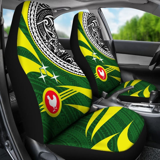 American Samoa Polynesian Car Seat Covers - Manu’A Floral Pattern - 093223 - YourCarButBetter