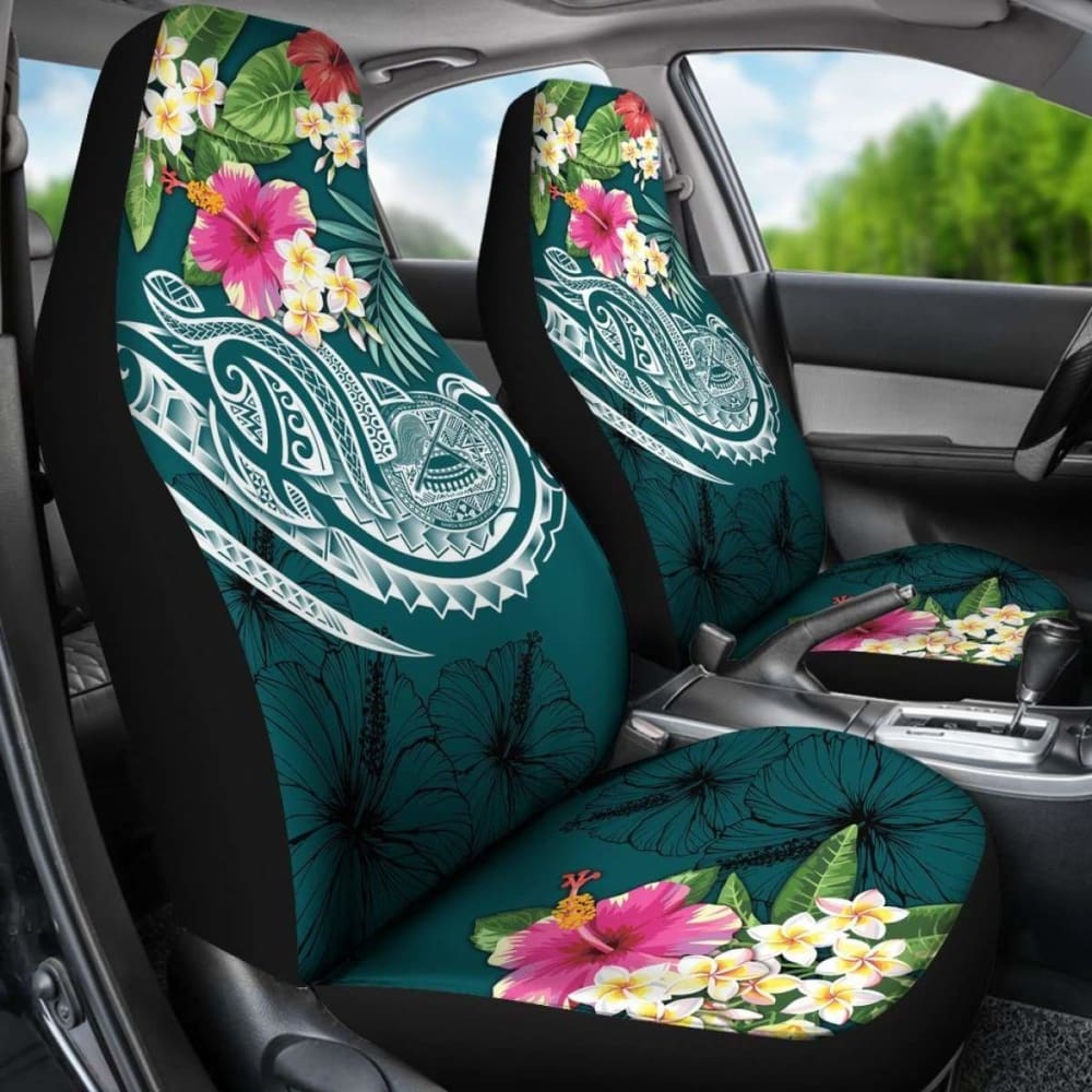 American Samoa Polynesian Car Seat Covers- Summer Plumeria - 105905 - YourCarButBetter