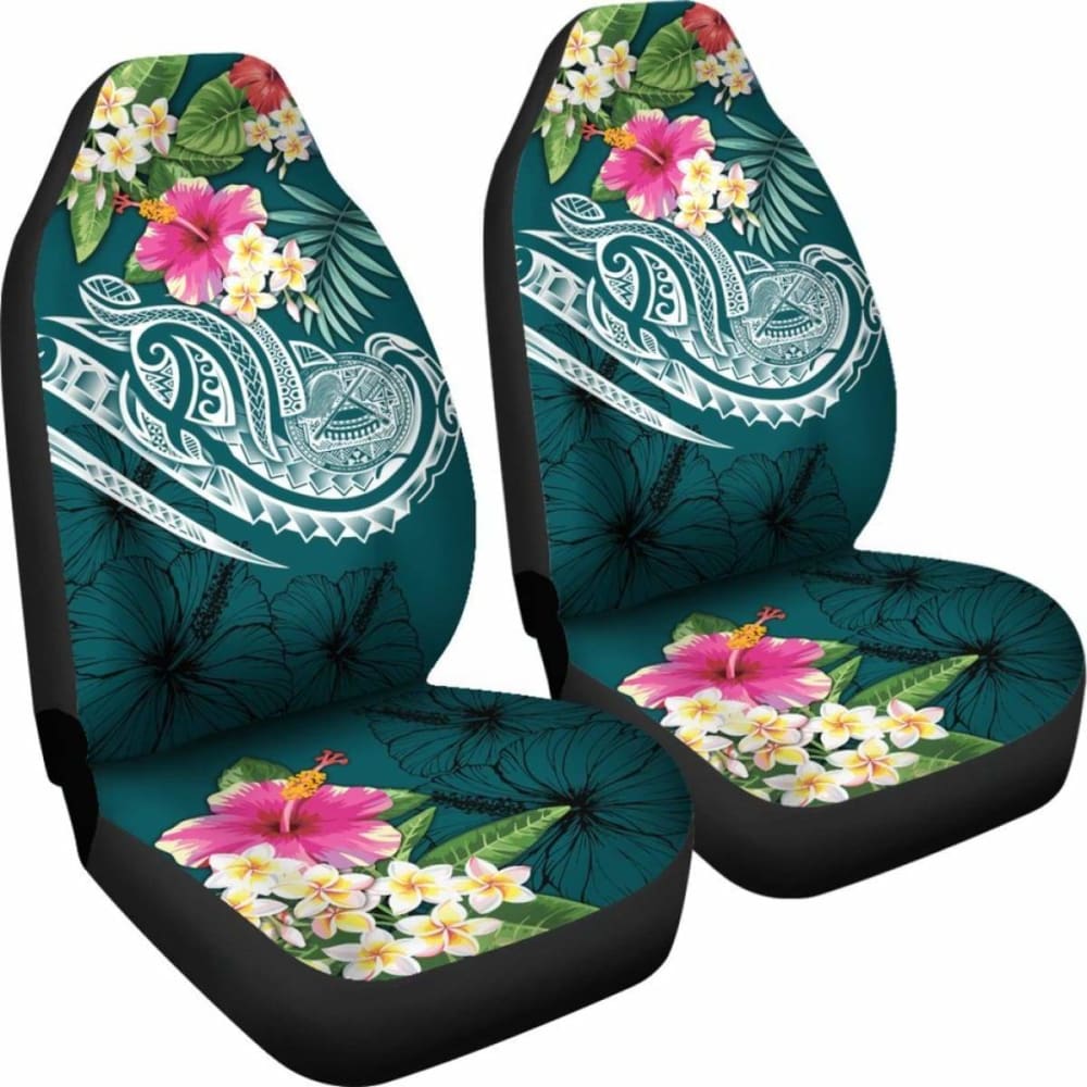 American Samoa Polynesian Car Seat Covers- Summer Plumeria - 105905 - YourCarButBetter