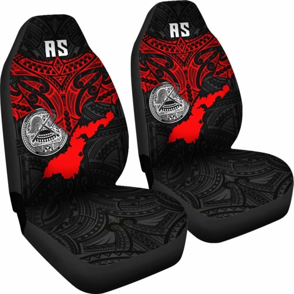 American Samoa Polynesian Car Seat Covers - Whale Tail - 102802 - YourCarButBetter