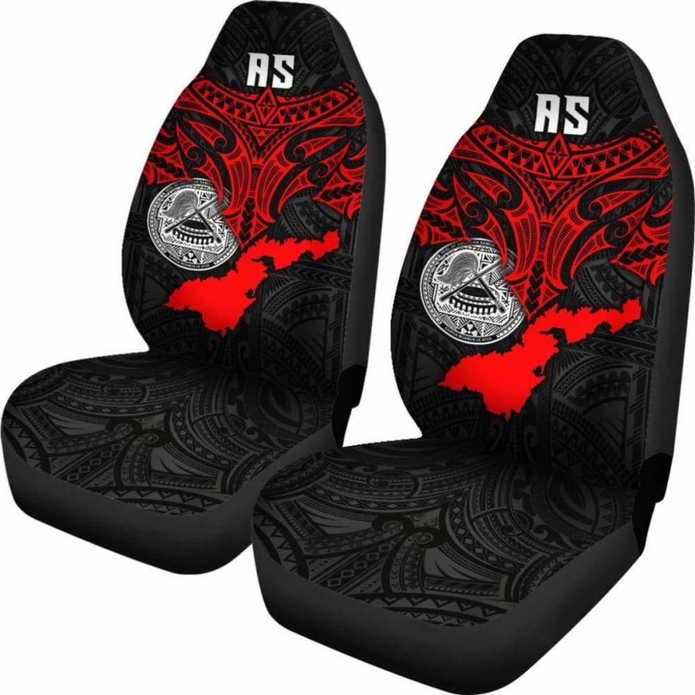 American Samoa Polynesian Car Seat Covers - Whale Tail - 102802 - YourCarButBetter