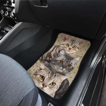American Shorthair Cat Car Floor Mats For Cat Lover 112428 - YourCarButBetter