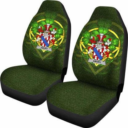 Amory Ireland Car Seat Cover Celtic Shamrock (Set Of Two) 154230 - YourCarButBetter