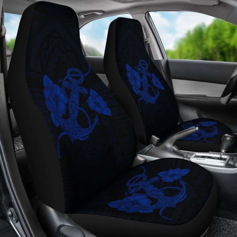 Anchor Blue Poly Tribal Car Seat Covers - 192609 - YourCarButBetter