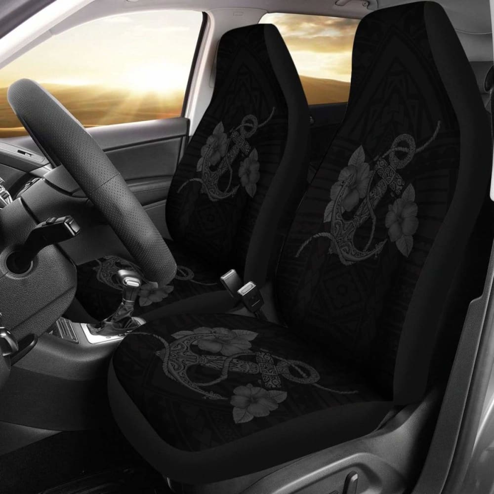 Anchor Gray Poly Tribal Car Seat Covers - 192609 - YourCarButBetter