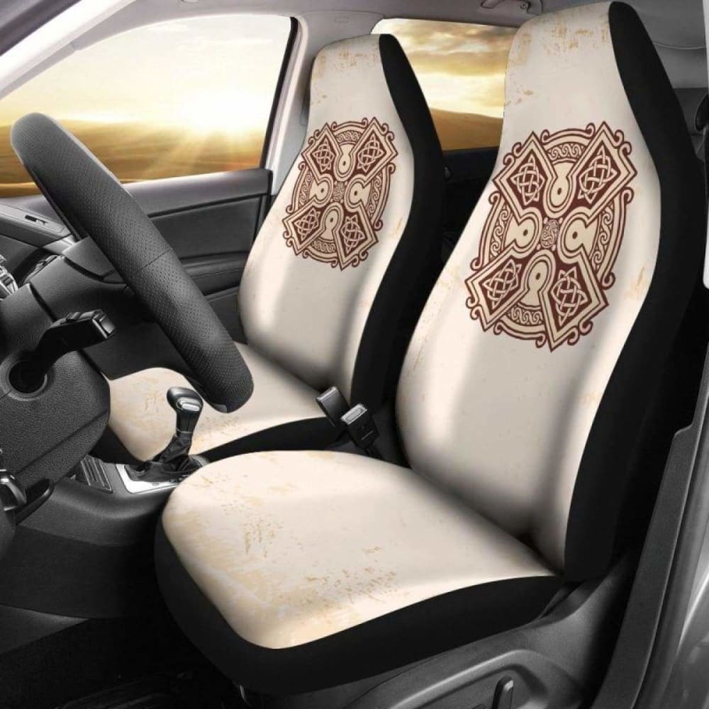 Ancient Celtic Cross Car Seat Cover 160905