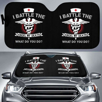 Angel Of Death Nurse Auto Sun Car Shades 172609 - YourCarButBetter