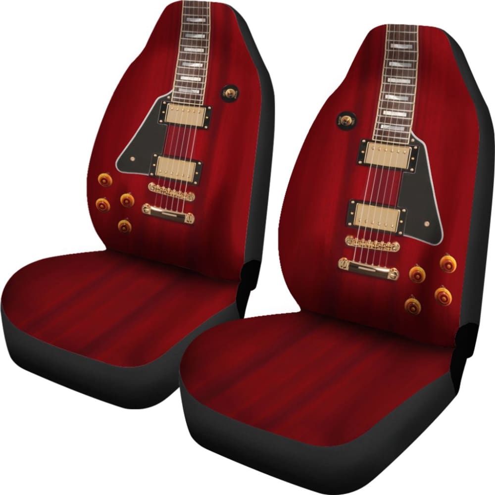 Anniversary Guitar Car Seat Covers 184610 - YourCarButBetter