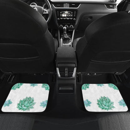 Aqua Ocean Succulent Universal Car Floor Mats 212601 - YourCarButBetter