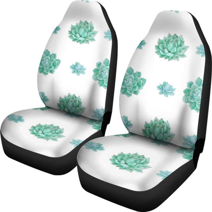 Aqua Ocean Succulent Universal Car Seat Covers 212601 - YourCarButBetter
