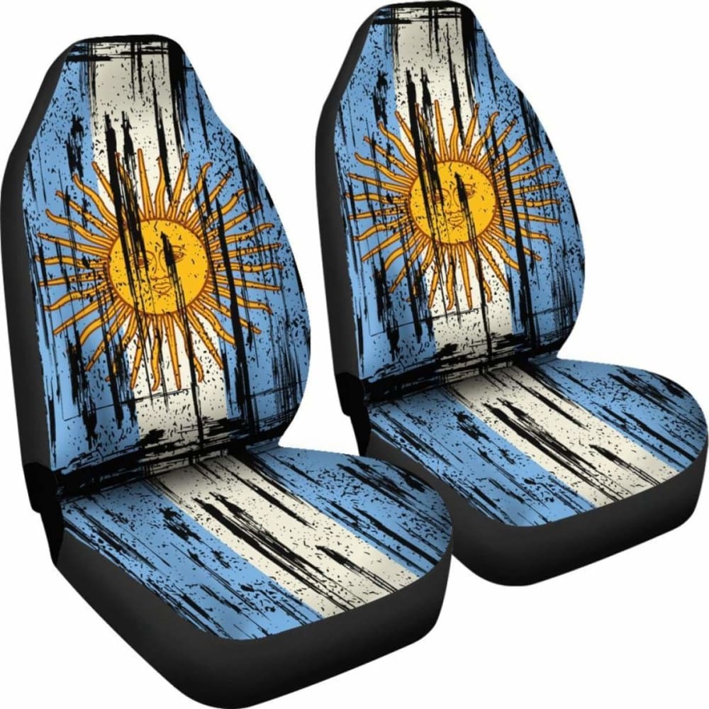 Argentina Grunge Flag Car Seat Cover 1 232125 - YourCarButBetter