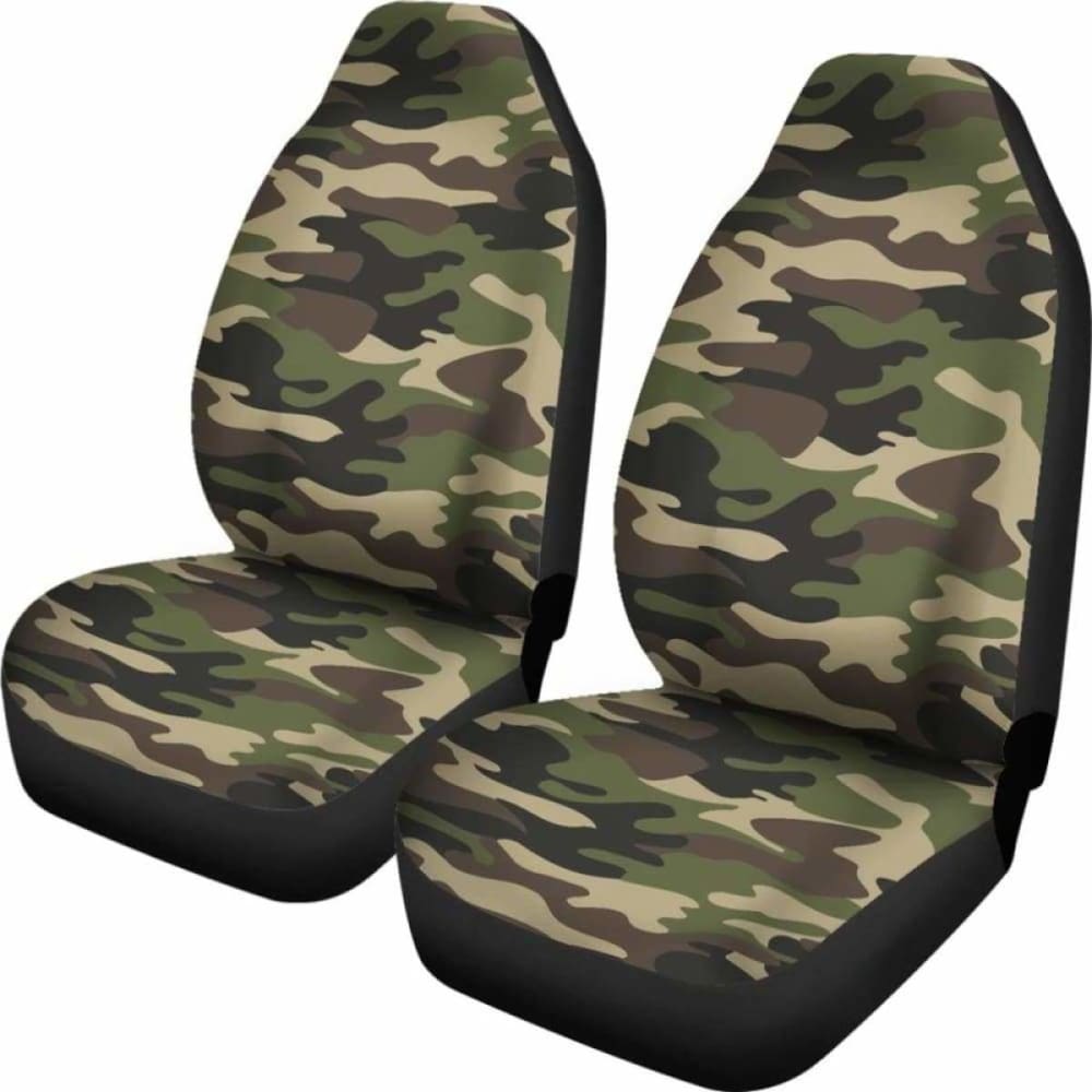 Army Green Camouflage Car Seat Covers 112608