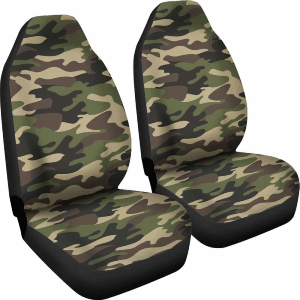 Army Green Camouflage Car Seat Covers 112608