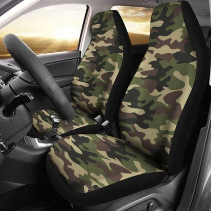 Army Green Camouflage Car Seat Covers 112608
