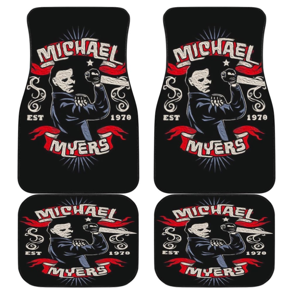 Art Michael Myers Halloween Car Floor Mats Movie Fan Gift 210101 - YourCarButBetter