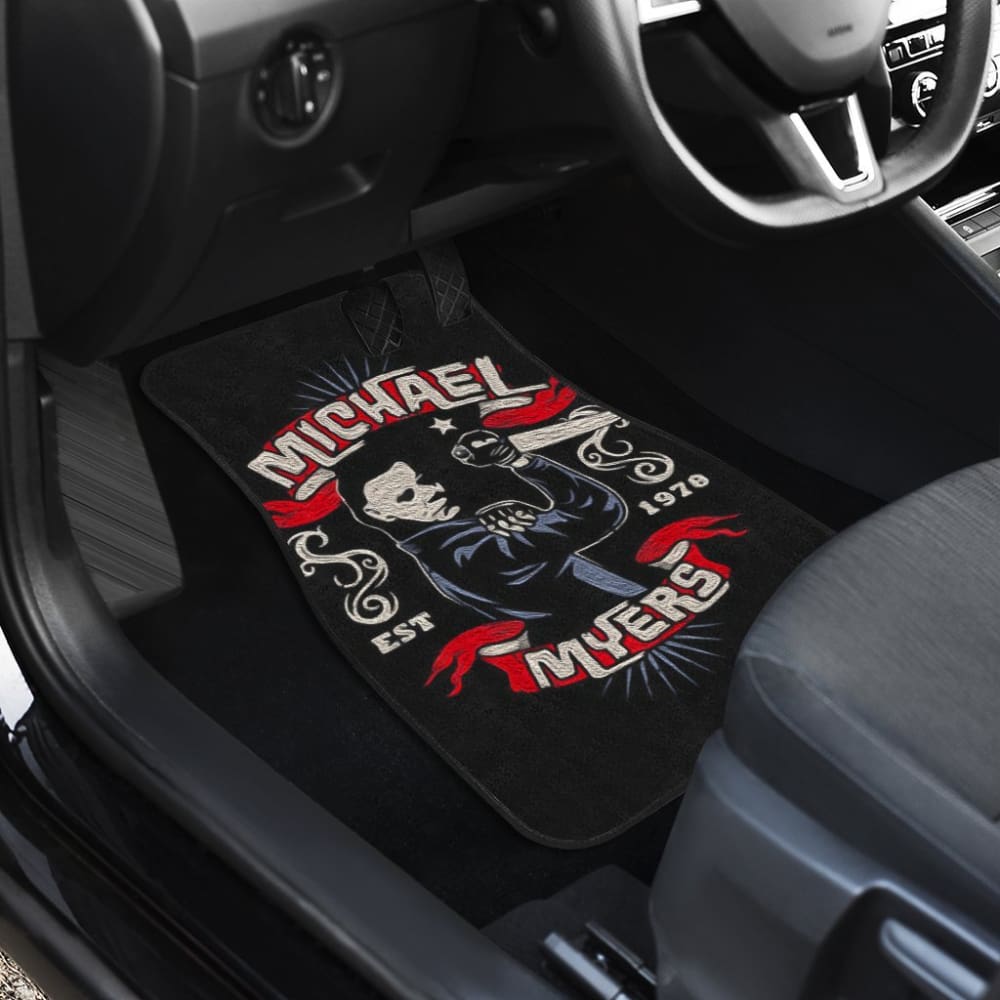 Art Michael Myers Halloween Car Floor Mats Movie Fan Gift 210101 - YourCarButBetter
