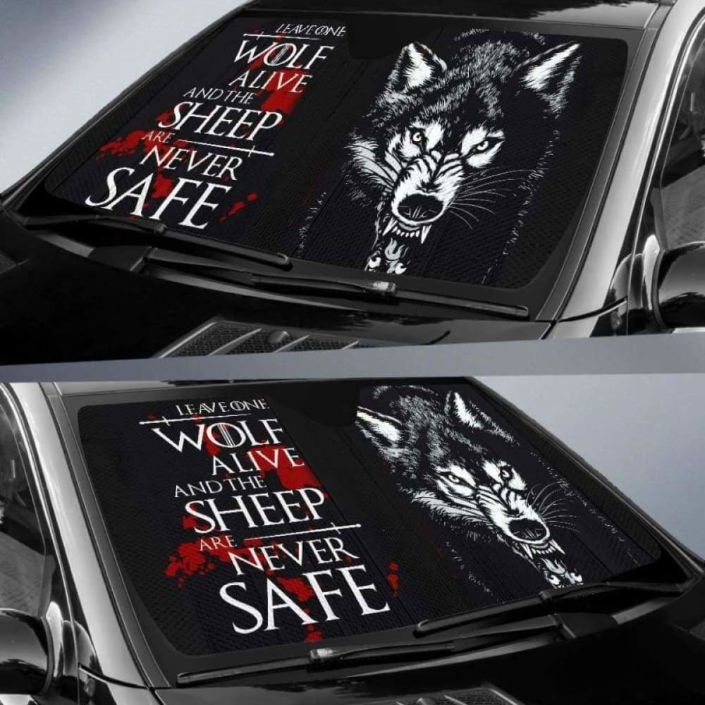 Arya Stark - Leave One Wolf Alive Auto Sun Shades 172609 - YourCarButBetter