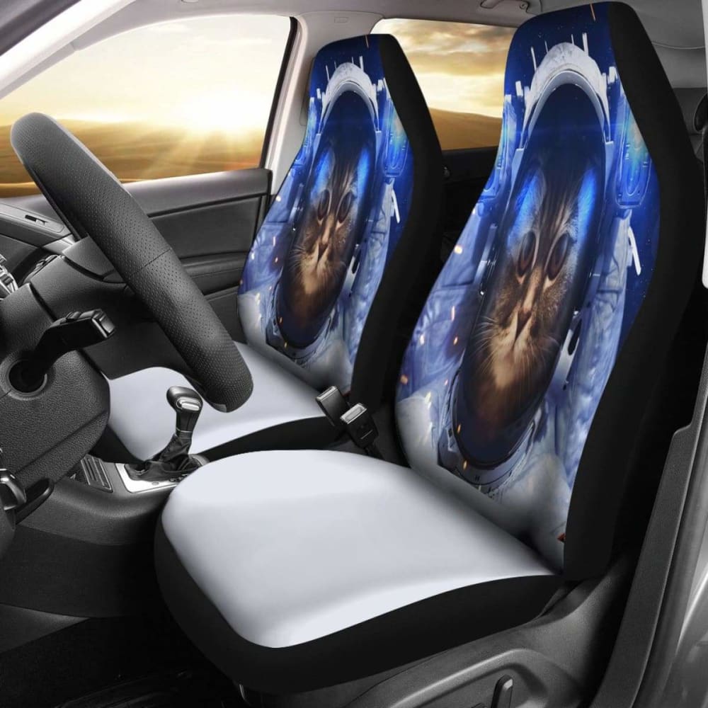 Astronaut Cat 4K Car Seat Covers - Amazing Best Gift Ideas 112428 - YourCarButBetter
