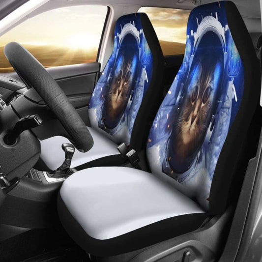 Astronaut Cat 4K Car Seat Covers - Amazing Best Gift Ideas 112428 - YourCarButBetter