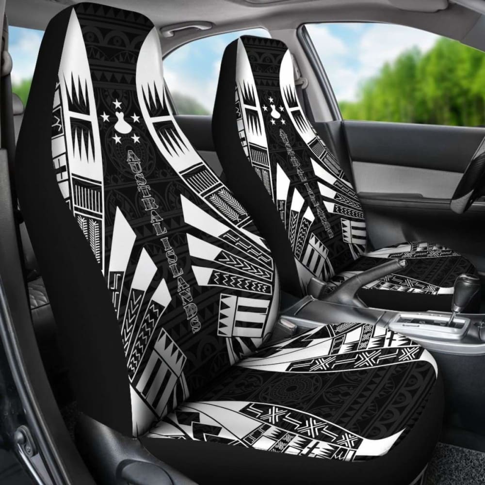 Austral Islands Car Seat Covers - Polynesian Tattoo Black - 9 174914 - YourCarButBetter
