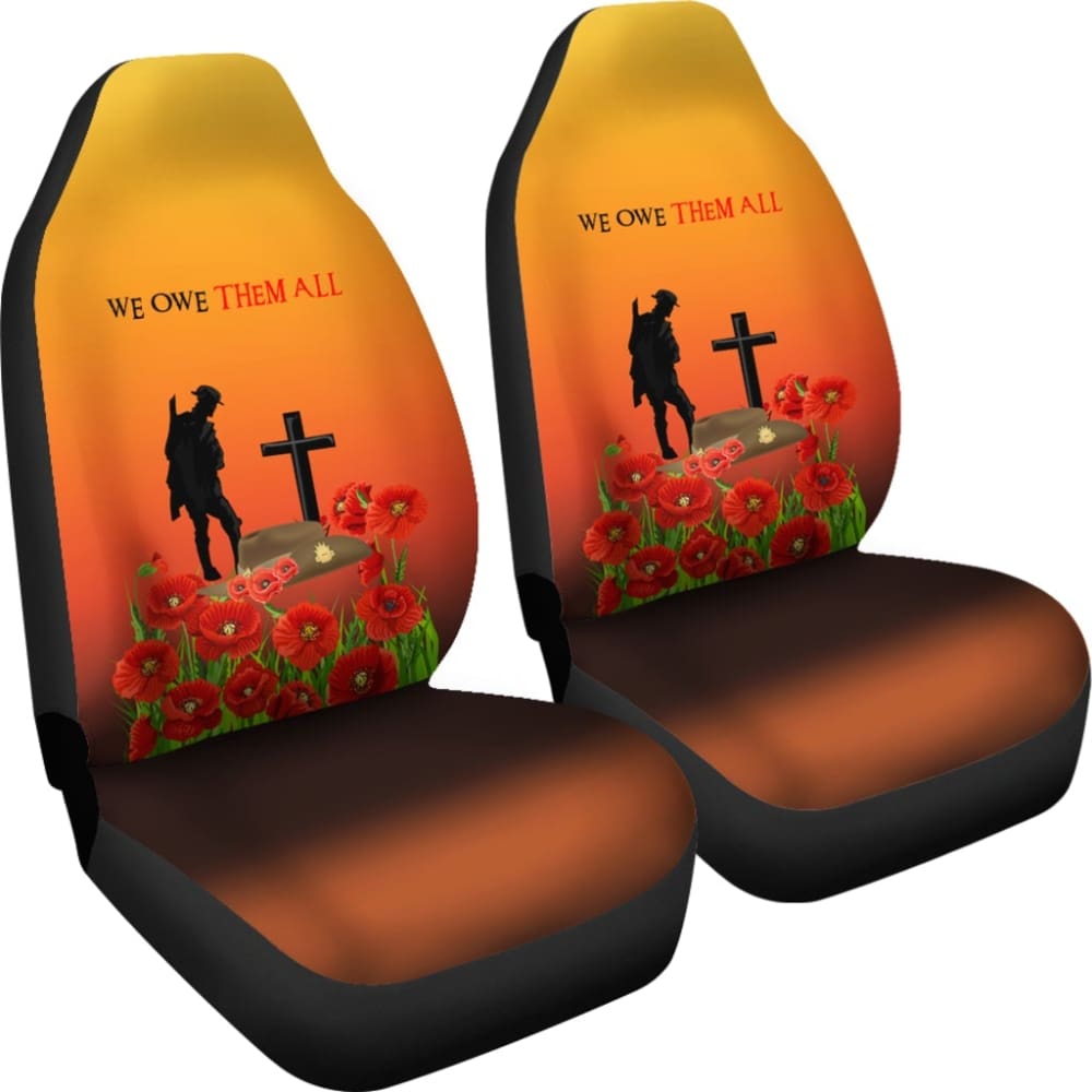 Australia Anzac Day Car Seat Covers Lest We Forget 094201 - YourCarButBetter