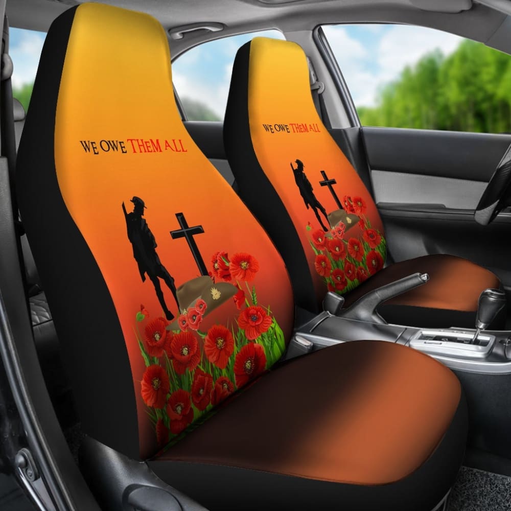 Australia Anzac Day Car Seat Covers Lest We Forget 094201 - YourCarButBetter