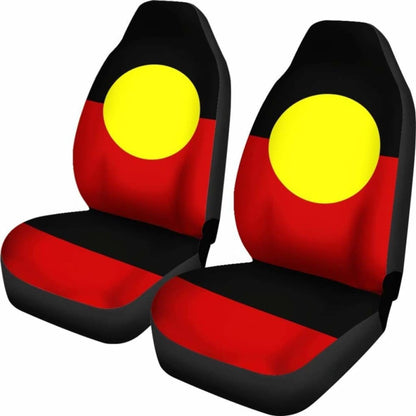 Australia Car Seat Covers - Aboriginal Flag - 11 174914 - YourCarButBetter
