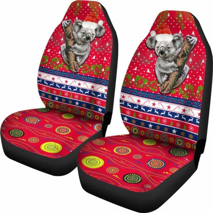Australia Christmas Aboriginal Car Seat Covers Koala Version 13 174914 - YourCarButBetter